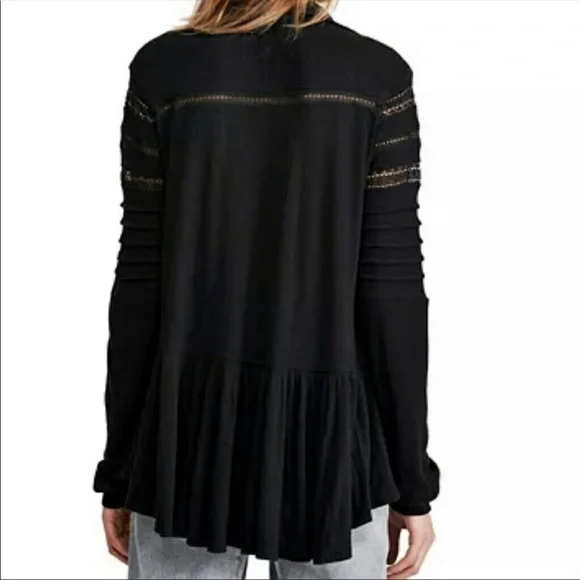 Free People Set to Stun Lace Flowy Boho Top - Picture 12 of 14